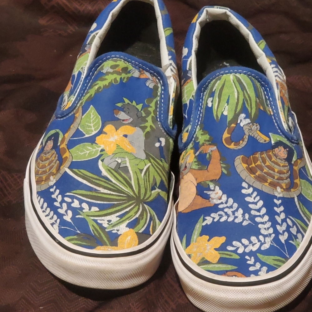 Vans Slip-on Jungle Book Men 9.5 Women 11